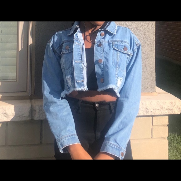 Blue Ripped Denim Jack - Picture 1 of 3